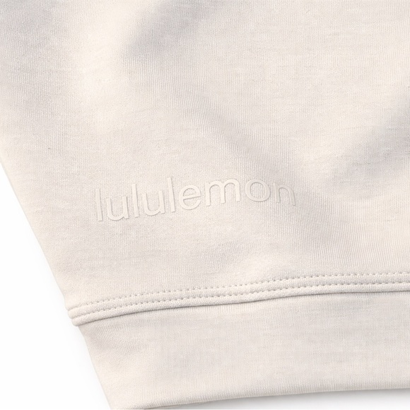 Lululemon Softstreme Perfectly Oversized Cropped Crew Bone Size 2 - Picture 5 of 6